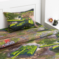 Постельное бельё «Этель» 1.5 сп Танки 143*215 см, 150*214 см, 50*70 см, бязь 125 г/м2 Постельное бельё «Этель» 1.5 сп Танки 143*215 см, 150*214 см, 50*70 см, бязь 125 г/м2