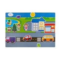 Настольная игра &laquo;Пластик на липучках. Городок&raquo;, 3+, в конверте