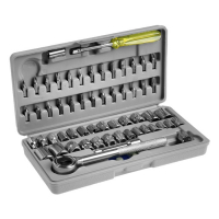 Набор инструментов в кейсе ТУНДРА, автомобильный, 59 предметов Набор инструментов в кейсе ТУНДРА, автомобильный, 59 предметов