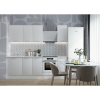 Кухня под встраиваемую технику 2400 Оптима, Белый глянец Кухня под встраиваемую технику 2400 Оптима, Белый глянец