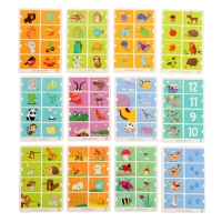 IQ Многоразовые карточки «Весёлые зверушки», с прищепками, 4+ IQ Многоразовые карточки «Весёлые зверушки», с прищепками, 4+