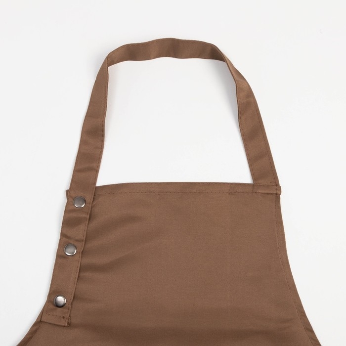 Фартук Этель "Стиль", цвет коричневый, 70 х80см, 80% п/э, 20% хлопок