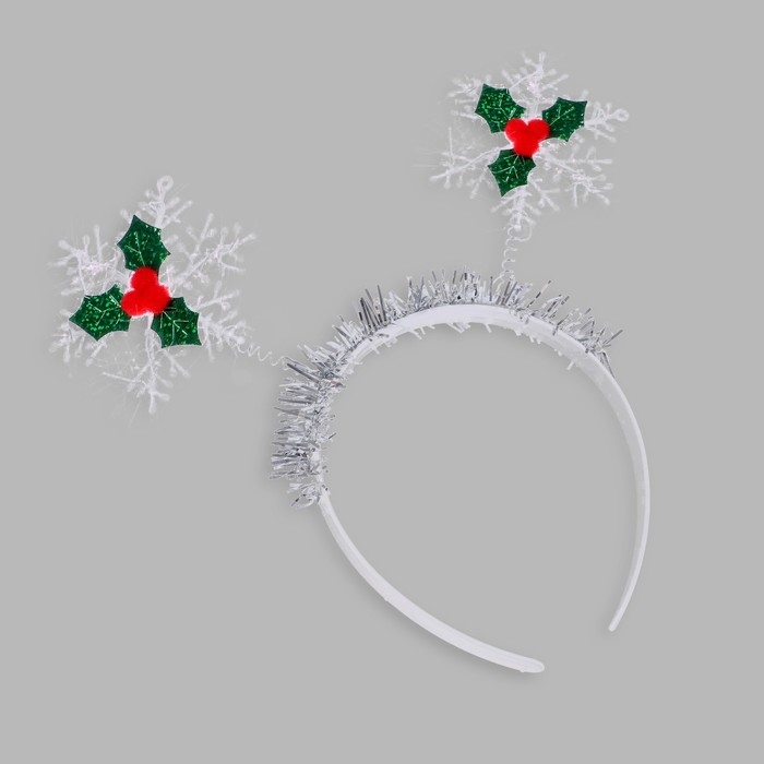 Новый год! Ободок «Снежинка, ягодки» Новый год! Ободок «Снежинка, ягодки»