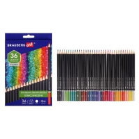 Карандаши художественные цветные BRAUBERG ART CLASSIC, 36 цветов, МЯГКИЙ грифель 3,3 мм, 181538 Карандаши художественные цветные BRAUBERG ART CLASSIC, 36 цветов, МЯГКИЙ грифель 3,3 мм, 181538