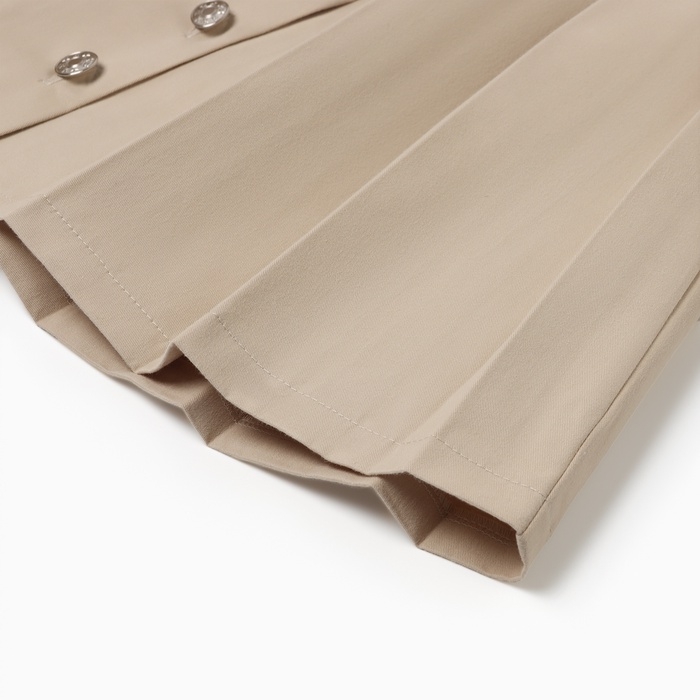 Платье для девочки MINAKU: Jeans collection, цвет бежевый, рост 152 см