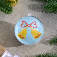 Ёлочное украшение под раскраску &laquo;Колокольчики&raquo; размер: 8 см; 2 шт., кисть