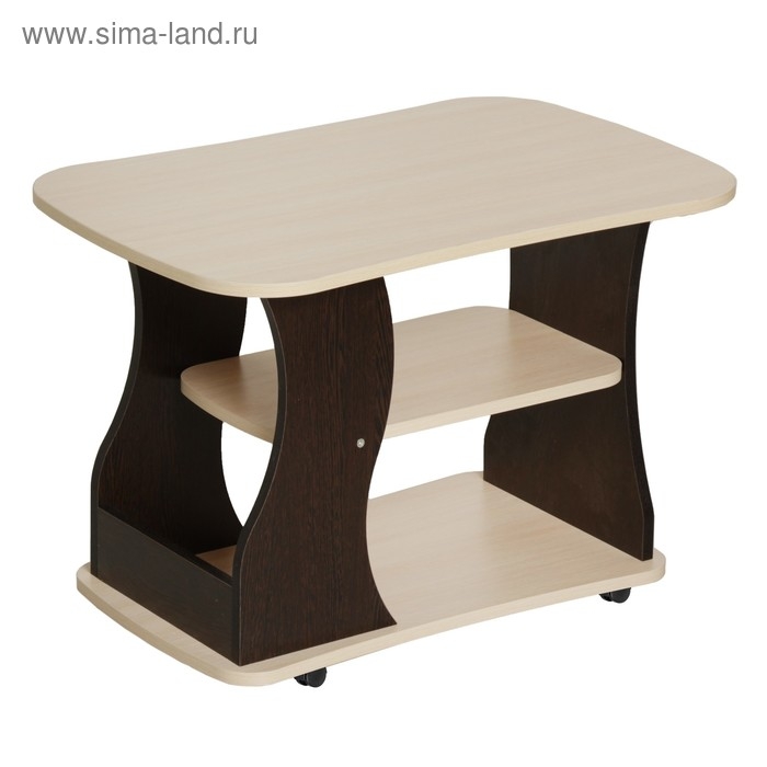 Стол журнальный 1, 750х490х550, Венге темный/Дуб млечный