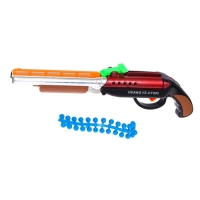 Детское оружие Ружьё пневматическое &laquo;Двустволка&raquo;, стреляет силиконовыми пулями, цвета МИКС