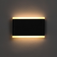 Светильник фасадный «Гловер», FSD-078, 10 Вт, 3000К, IP65, 220 В, пластик, черный Светильник фасадный «Гловер», FSD-078, 10 Вт, 3000К, IP65, 220 В, пластик, черный