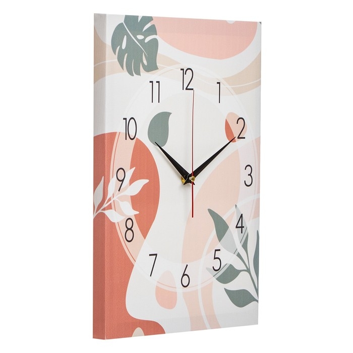 Часы-картина настенные Часы-картина настенные "Абстракция. Лист", плавный ход, 30х 40 см
