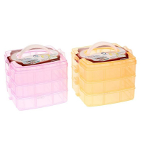 Органайзер для мелочей Доляна, 3 яруса, 18 ячеек, 15&times;15&times;12 см, цвет МИКС