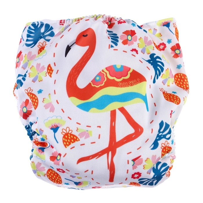 Трусики-подгузник, многоразовый &laquo;Фламинго&raquo;, Крошка Я