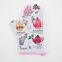 Варежка-прихватка &laquo;Чайные традиции&raquo; 20х28см,35% хлопок,65% п/э,ватин 250г/м2