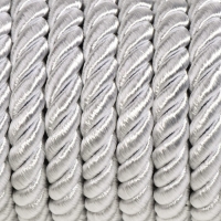 Шнур витой, d = 10 мм, 9 ± 1 м, цвет серебряный Шнур витой, d = 10 мм, 9 ± 1 м, цвет серебряный