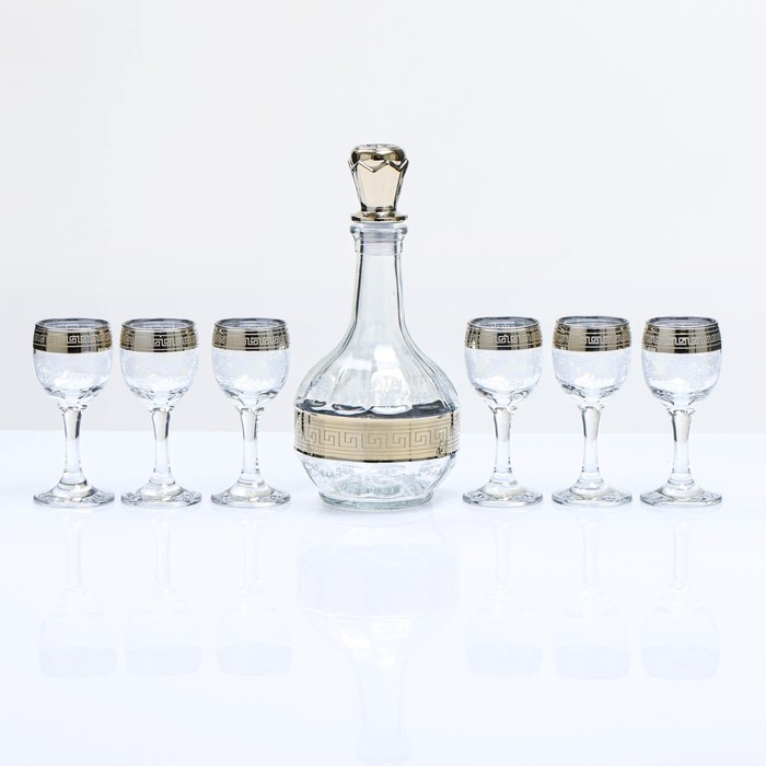 Мини-бар "Барокко" барная стойка, графин, 6 рюмок