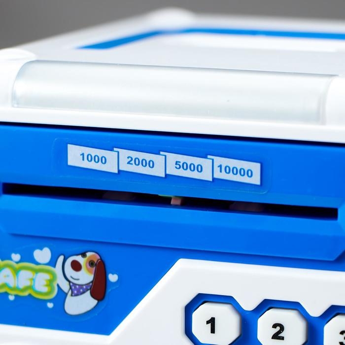 Копилка пластик для монет и купюр Копилка пластик для монет и купюр "Сейф - Зверушки" 3АА МИКС 19х12,5х13 см