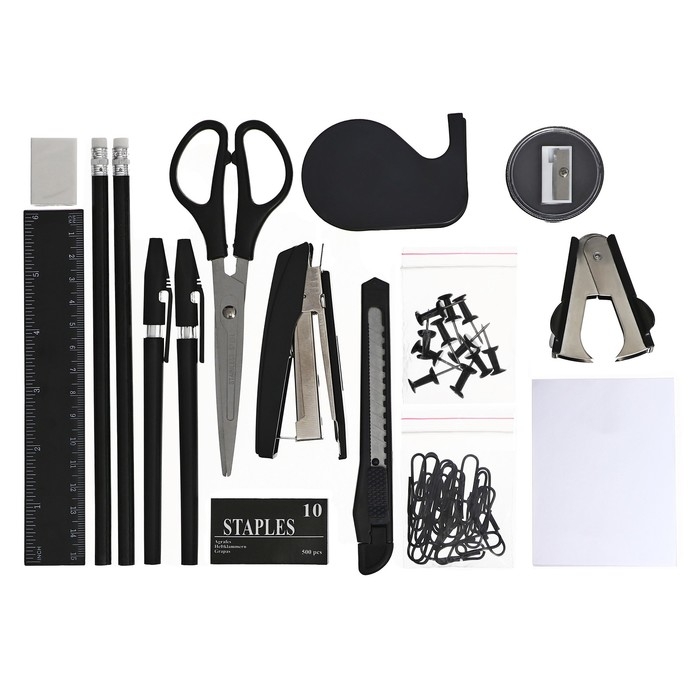 Набор настольный Dolce Office, 17 предметов, вращающийся, чёрный Набор настольный Dolce Office, 17 предметов, вращающийся, чёрный