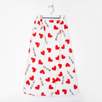 Полотенце для бани &laquo;Сердечки&raquo; женское парео,80х150&plusmn;4 см, 100% хлопок, ваф. полотно, 160 гр/м2