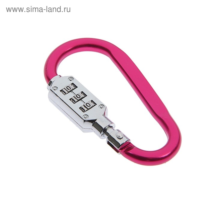 Карабин с кодовым ТУНДРА с замком, цвет МИКС