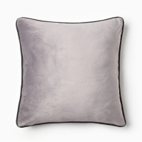 Наволочка декоративная Этель &laquo;Кант&raquo;, 45х45, цвет серый, велюр (100% пэ)