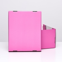 Складная коробка, розовая , 31,2 х 25,6 х 16,1 см Складная коробка, розовая , 31,2 х 25,6 х 16,1 см