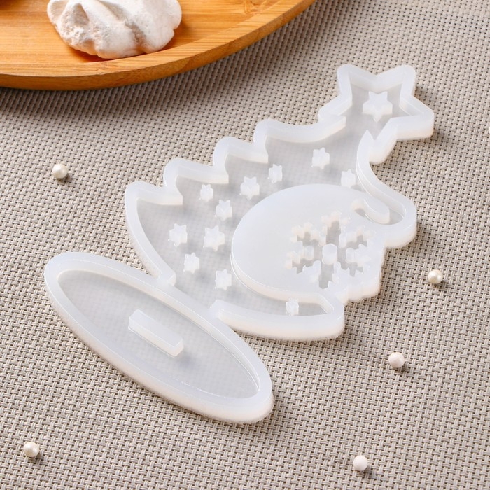 Силиконовая форма &laquo;3D Ёлка&raquo;, 16&times;9,4 см, цвет прозрачный