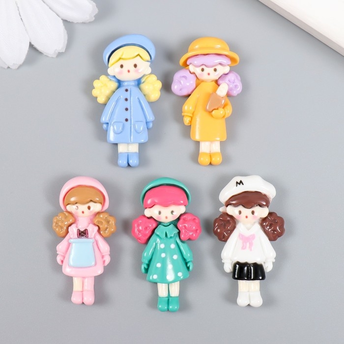 Декор для творчества пластик Декор для творчества пластик "Малышка нарядная" МИКС 3,5х1,9 см