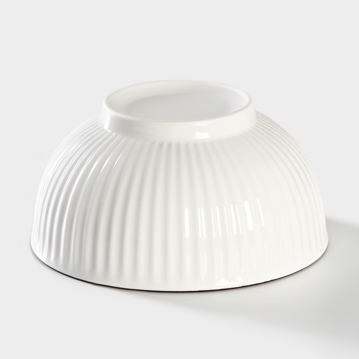 Cалатник керамический &laquo;Иллюзия&raquo;, 850 мл, цвет белый и серый