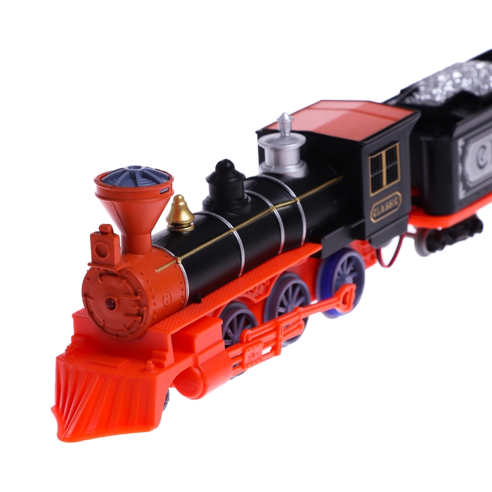 Железная дорога &laquo;Паровоз&raquo;, со светозвуковыми эффектами, протяжённость пути 3,25 м, МИКС