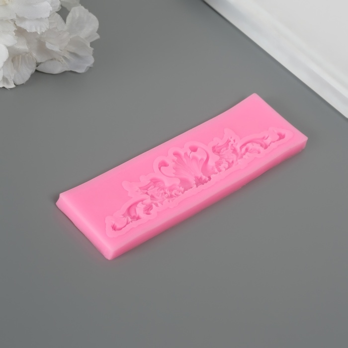 Молд силикон Молд силикон "Узор с лебедями" 0,5х12,9х3,5см