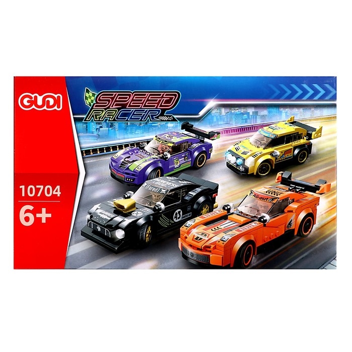 Конструктор &laquo;Гонка. Наскар&raquo;, 3 варианта сборки, 193 детали