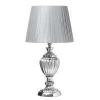 Настольная лампа "Авиталь" Е27 40Вт серебро 29,5х29,5х55 см RISALUX