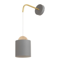 Бра "Кристер" Е27 40Вт серый 13х18х43 см Бра "Кристер" Е27 40Вт серый 13х18х43 см