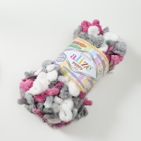 Пряжа "Puffy color" 100 % микрополиэстер 9м/100г (6070)