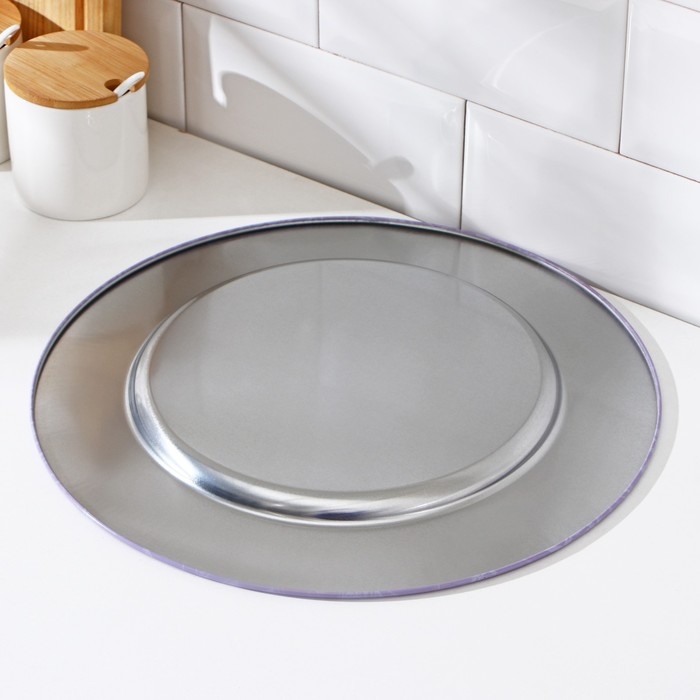 Поднос &laquo;Лаванда&raquo;, d=33 см, металлический