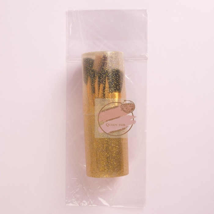 Набор кистей для макияжа, 12 предметов, футляр, цвет МИКС