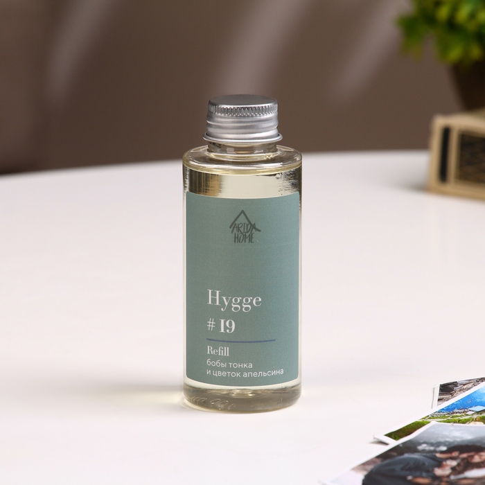 Наполнитель для ароматического диффузора Хюгге #19 Бобы тонка и цветок апельсина 100 мл