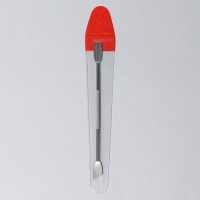 Шабер двусторонний, лопатка прямая, лопатка скошенная, в чехле, 11,5 см, цвет серебристый Шабер двусторонний, лопатка прямая, лопатка скошенная, в чехле, 11,5 см, цвет серебристый