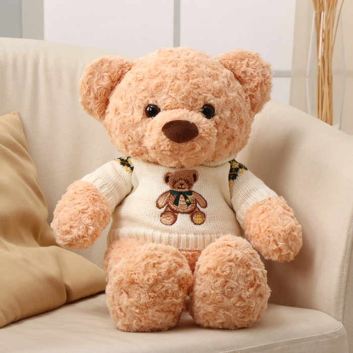 Мягкая игрушка &laquo;Медведь&raquo;, в кофте, 50 см, цвет бежевый