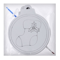 Ёлочное украшение под раскраску &laquo;Носок&raquo; 4 шт., кисть