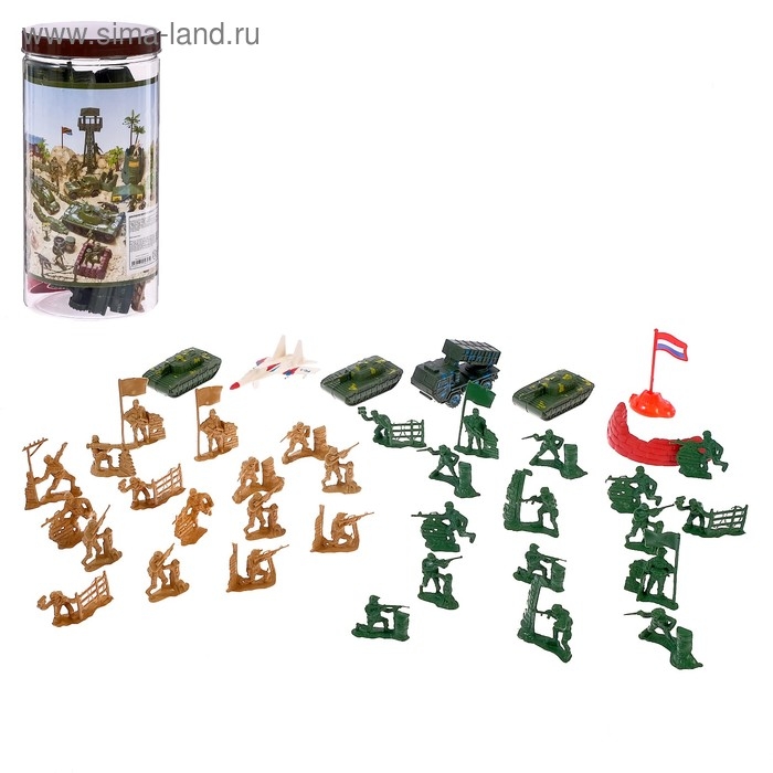 Набор солдатиков «Войско», 37 предметов Набор солдатиков «Войско», 37 предметов