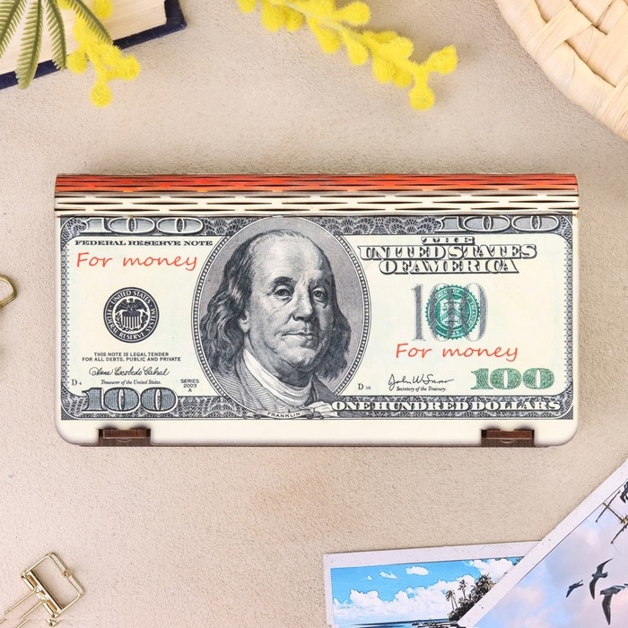 Купюрница "Доллар", 18&times;10&times;3 см