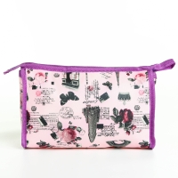 Набор косметичек 2 в 1 на молниях, цвет сиреневый