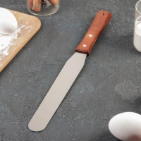 Кондитерская лопатка - палетка, прямая, 32 см, рабочая часть 20 см, цвет коричневый Кондитерская лопатка - палетка, прямая, 32 см, рабочая часть 20 см, цвет коричневый