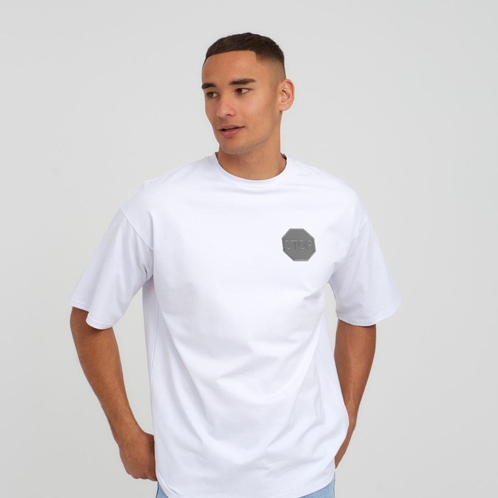 Светоотражающая термонаклейка &laquo;Stop&raquo;, 4,7 &times; 4,7 см, цвет серый