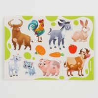 Фигурки животных &laquo;Ферма&raquo;. Игровой набор: наклейки, магниты и раскраски
