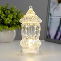 Ночник "Свечка в хрустале" 3хLR1130 белый 7,5х7,5х14,5 см RISALUX Ночник "Свечка в хрустале" 3хLR1130 белый 7,5х7,5х14,5 см RISALUX