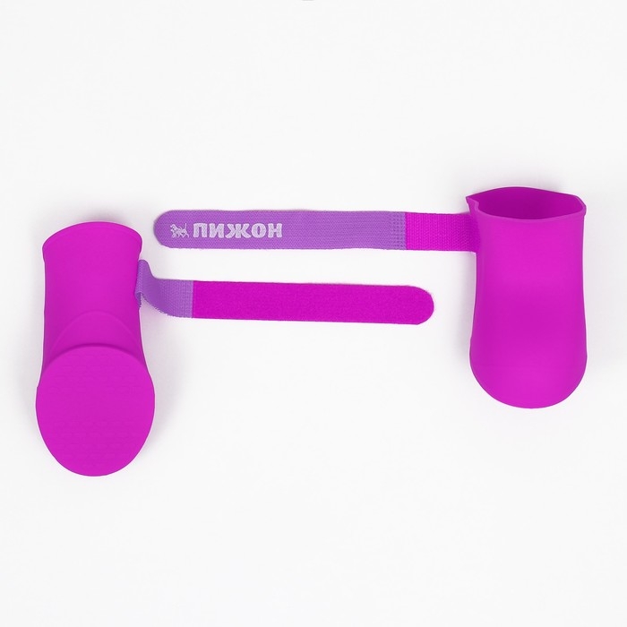 Сапоги резиновые Пижон, набор 4 шт., р-р S (подошва 4 Х 3 см), фиолетовые