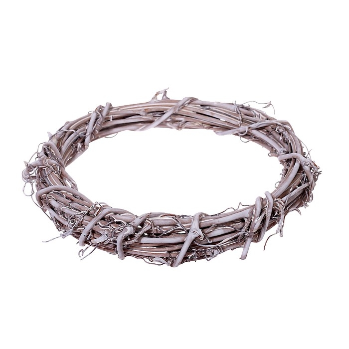 Лиана сухая, венок &mdash; 10 см, цвет белый