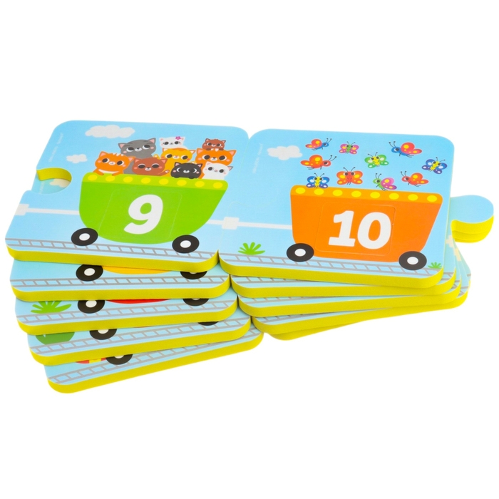 Мягкий пазл для малышей «Счёт и цвет», 20 деталей, Крошка Я Мягкий пазл для малышей «Счёт и цвет», 20 деталей, Крошка Я